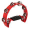Mano Percussion Half Moon Tambourine - Red
